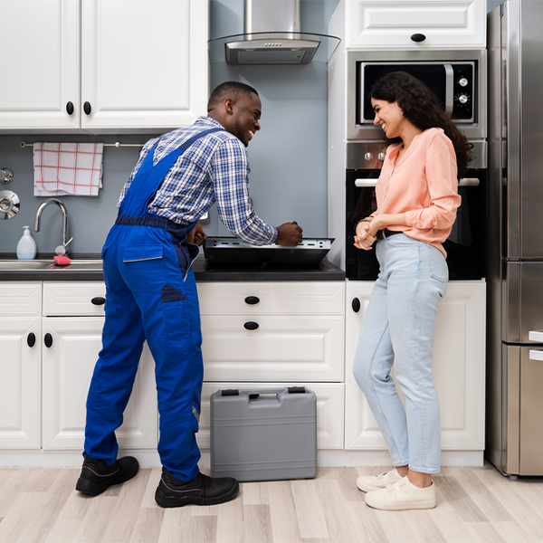 can you provide an estimate for cooktop repair before beginning any work in Mineral